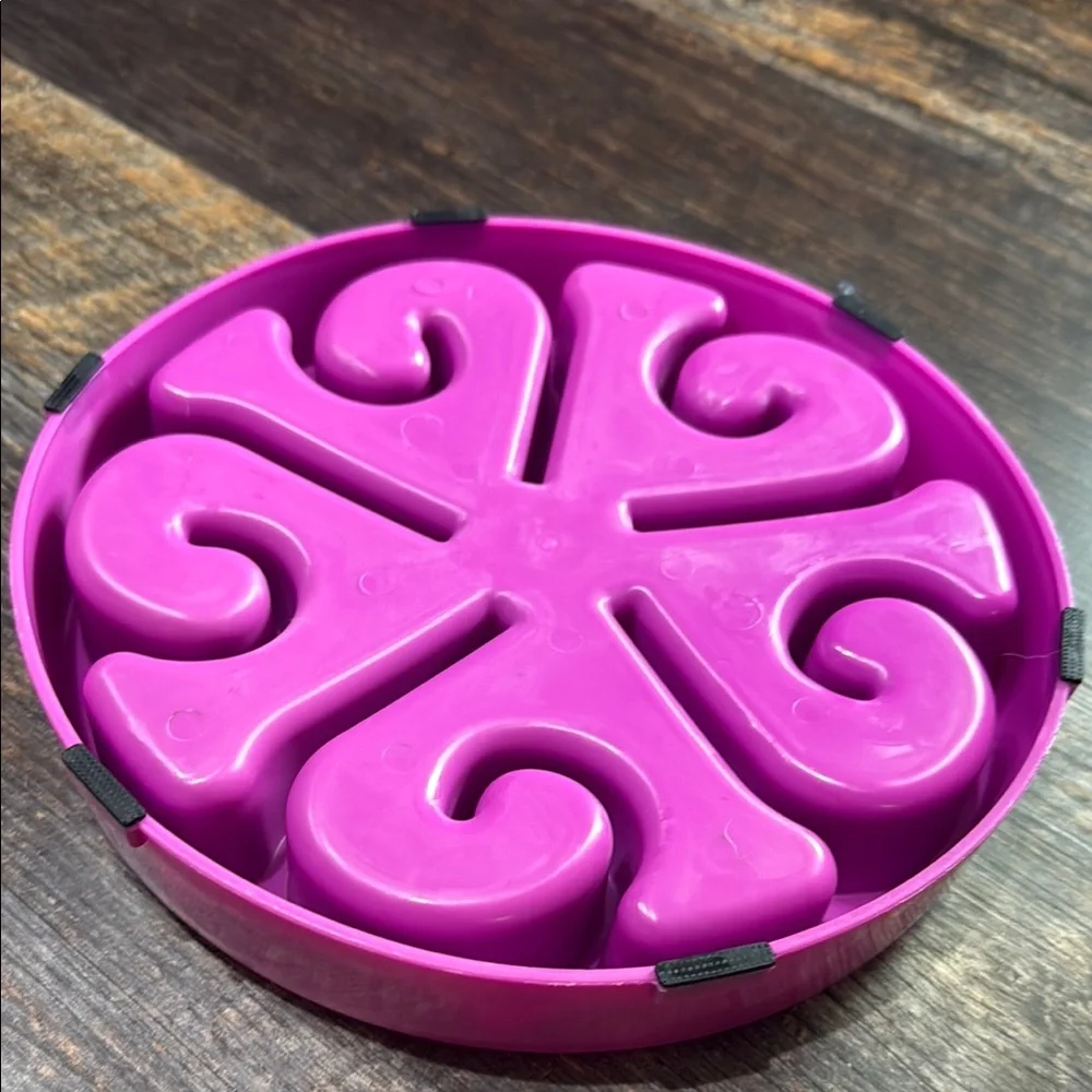 Interactive Purple Dog Slow Feeder Bowl. NWOT